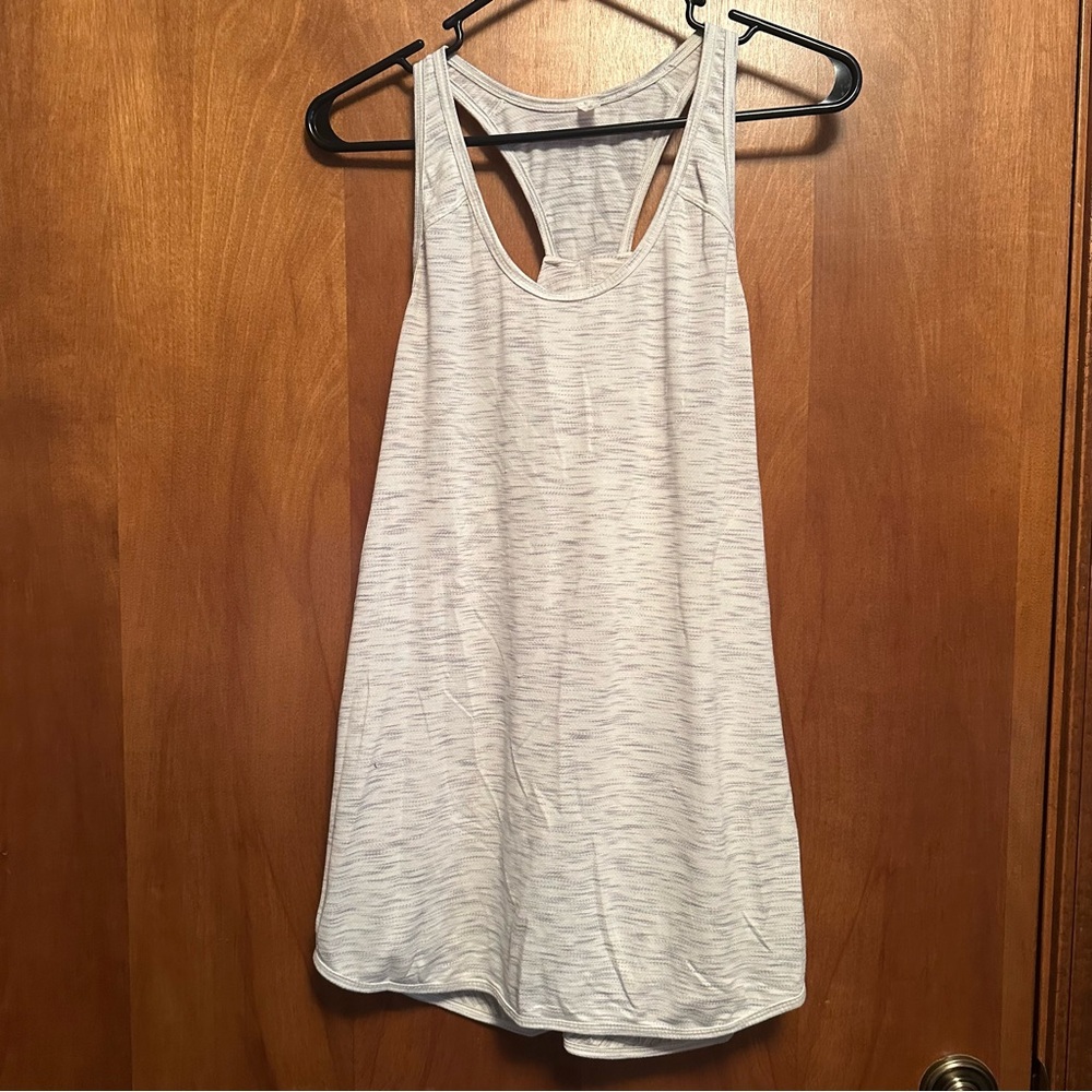 Lululemon Grey‎ Cream Tank Top Racerback 6